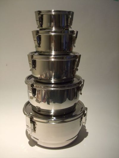 Stack of stainless
