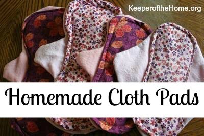 Make Your Own Cloth Pads! - Keeper of the Home