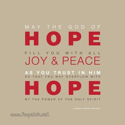 hope peace joy hope ink