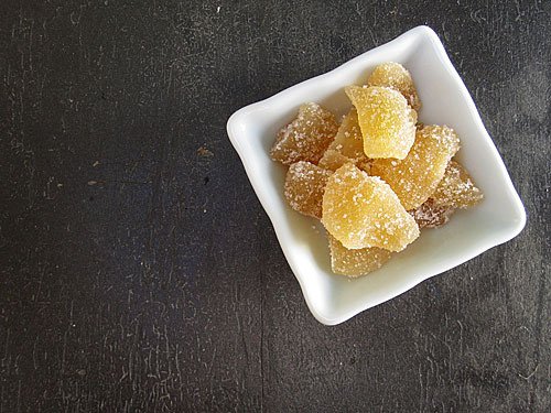 Ok, ok, candied ginger may not be medicinal either, but it's pretty, no? 