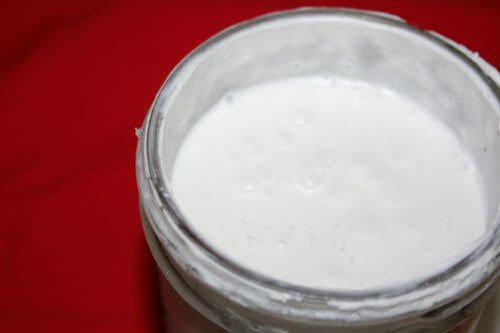 jar of coconut kefir