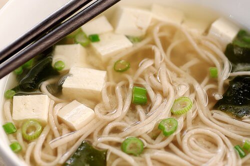 miso soup with tofu