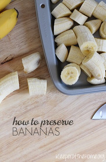 How to Preserve Bananas