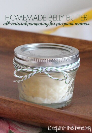 Moisturizing a mother’s tummy can bring some relief, but ordinary lotion often lacks the power to soothe stretched out skin—enter homemade belly butter. Rich and emollient belly butter does the job regular lotion can’t.