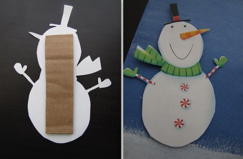 Holiday Card Making with Kids Using Recycled and Re-Purposed Materials