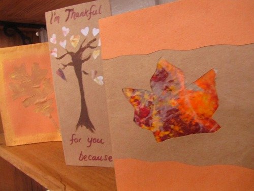 Holiday Card Making with Kids Using Recycled and Re-Purposed Materials