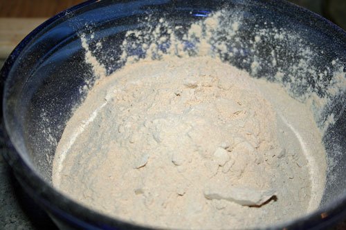 bowl of powdered sugar