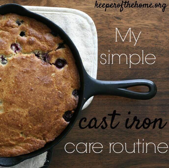 Does the idea of using cast iron in the kitchen daunt you? Never fear! Here's a simple cast iron care and use routine that will keep your pans from rusting and your meals extra tasty! 