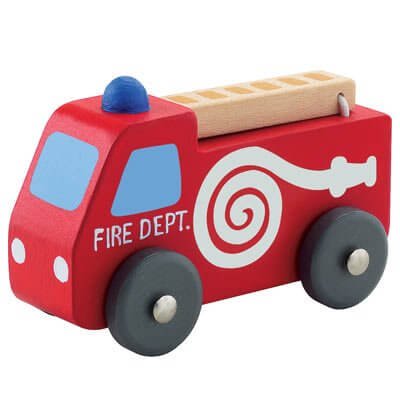 wooden fire truck