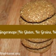 Chewy Gingersnaps (No Gluten, No Grains, No Dairy)