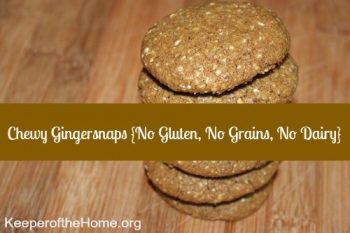 Chewy Gingersnaps (No Gluten, No Grains, No Dairy)