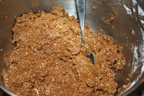 bowl with gingersnap dough