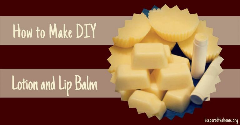 How to Make DIY Lotion and Lip Balm