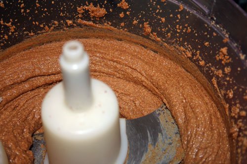 peanut butter in food processor