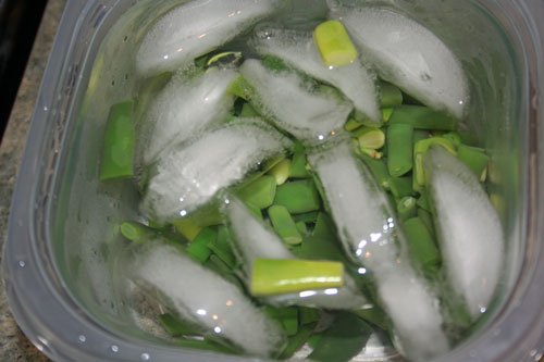 beans in ice water
