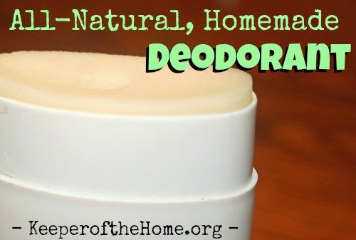 Gentle, All Natural Deodorant Stick Recipe