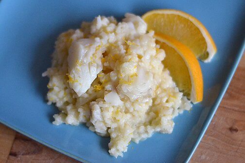 Risotto with White Fish and Orange