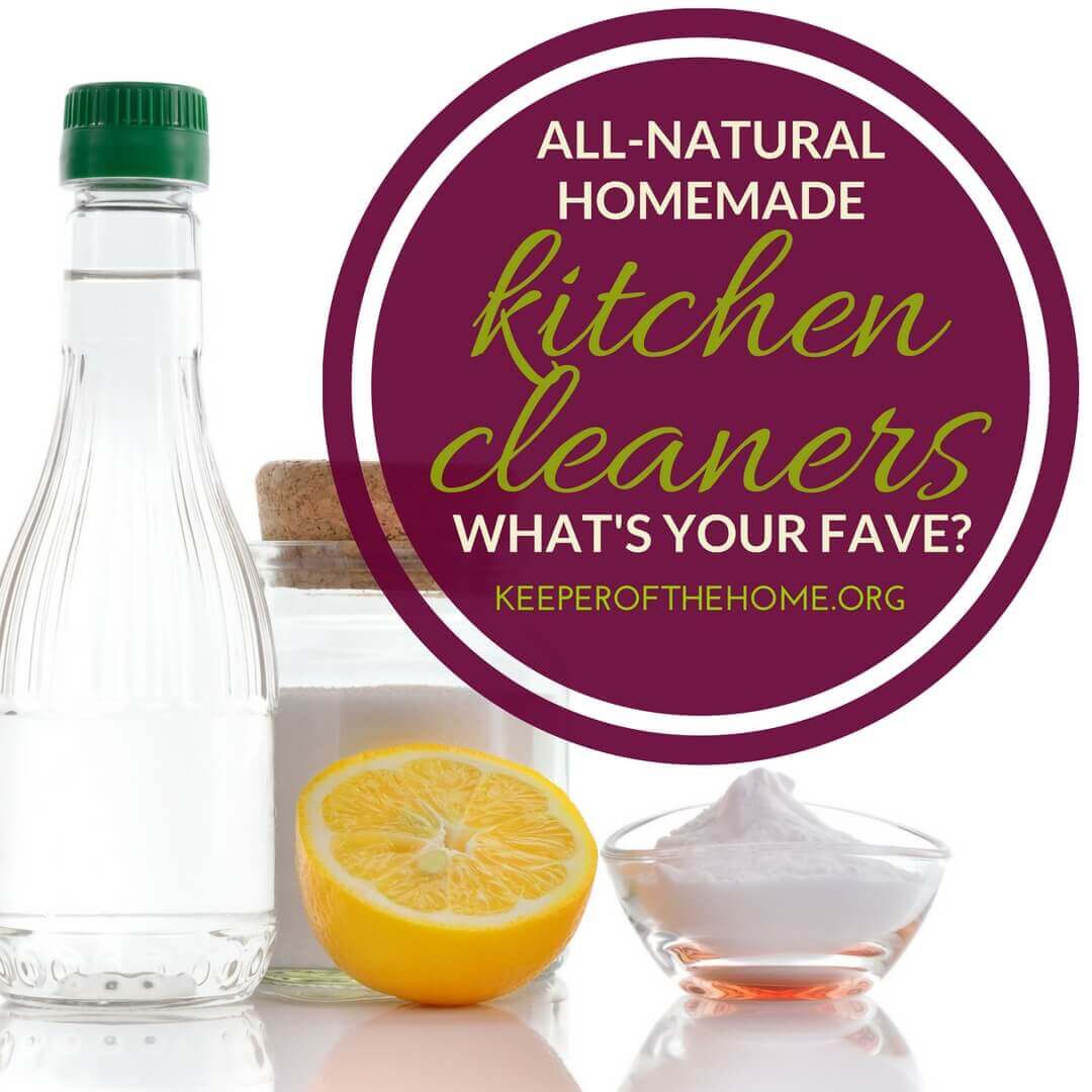 These 8 DIY recipes for homemade kitchen cleaners are free of harmful chemicals but will still do the dirty work of ridding your kitchen of bacteria and germs.