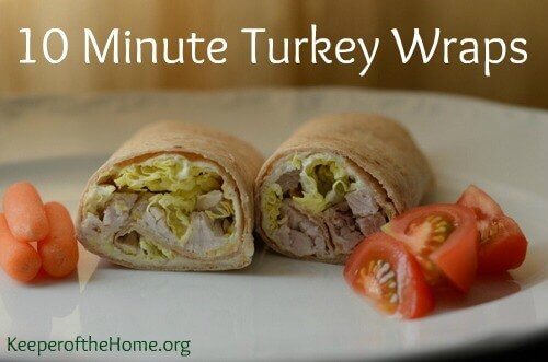 10-Minute Lunches: Turkey Wraps