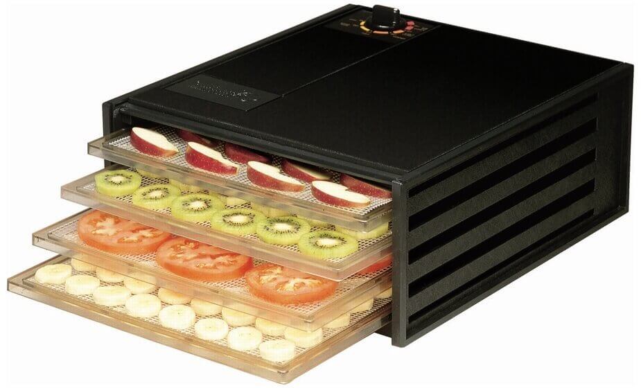 excalibur dehydrator 4 tray black 2400 popup