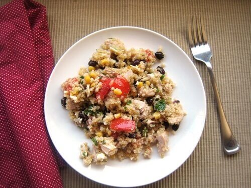 quinoa salad with beans