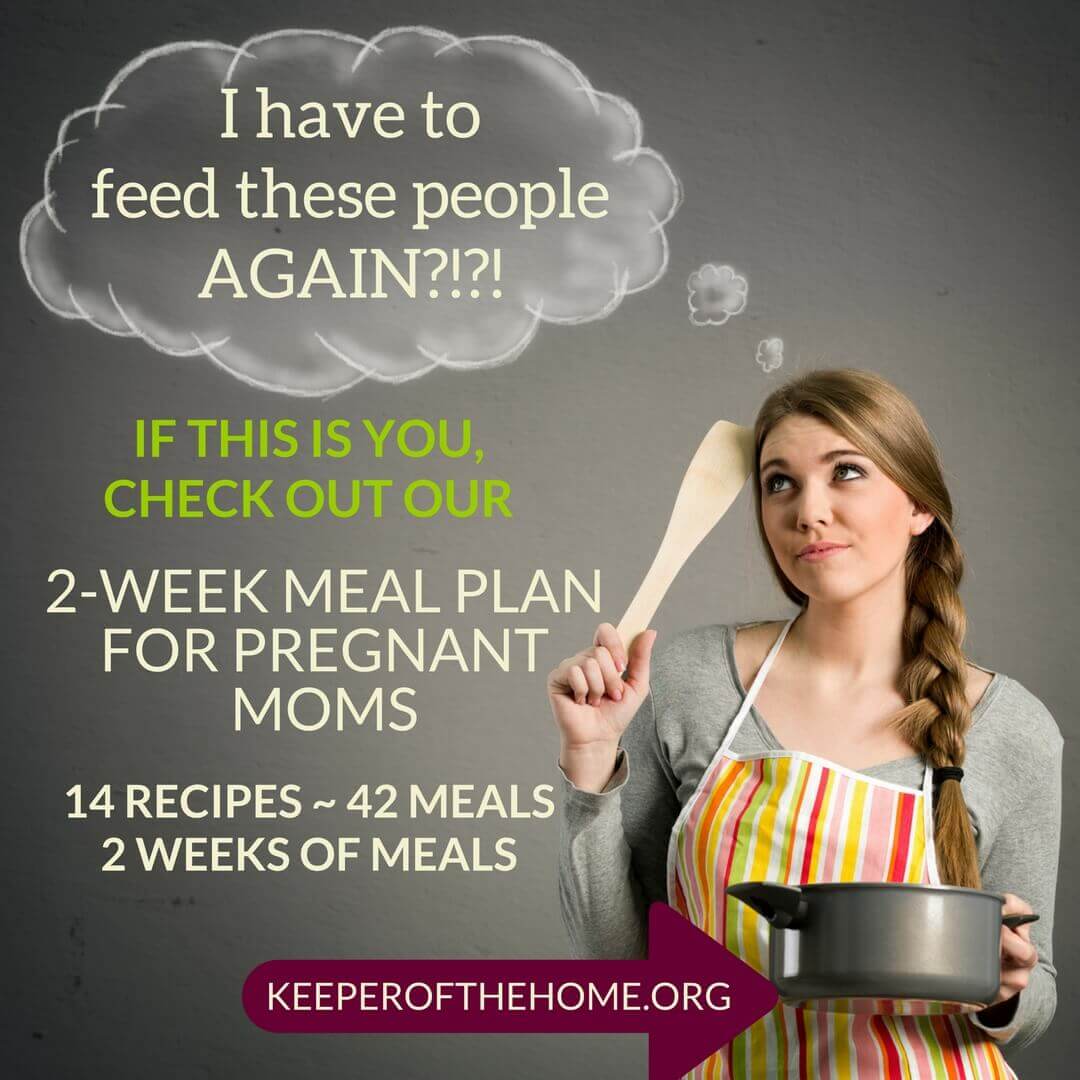 Meal planning is hard enough, but when you're pregnant it can feel impossible. This post has 14 recipes RIGHT HERE, along with 28 other ideas. So it's enough for two full weeks of eating, 3 meals a day...or 42 meals, however you eat them. :)