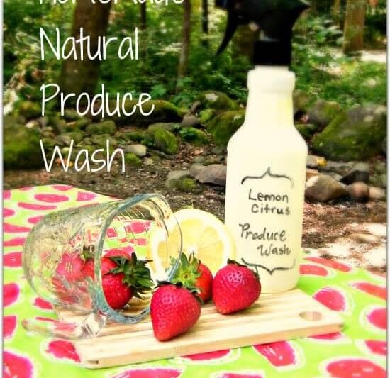 Homemade Lemon Citrus Produce Wash {Natural, Fast, & Easy}