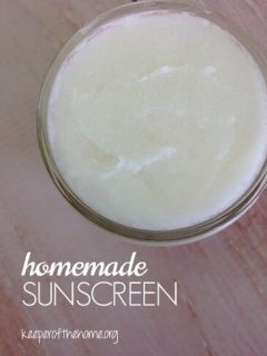 How to Make Your Own Sunscreen Lotion - Keeper of the Home