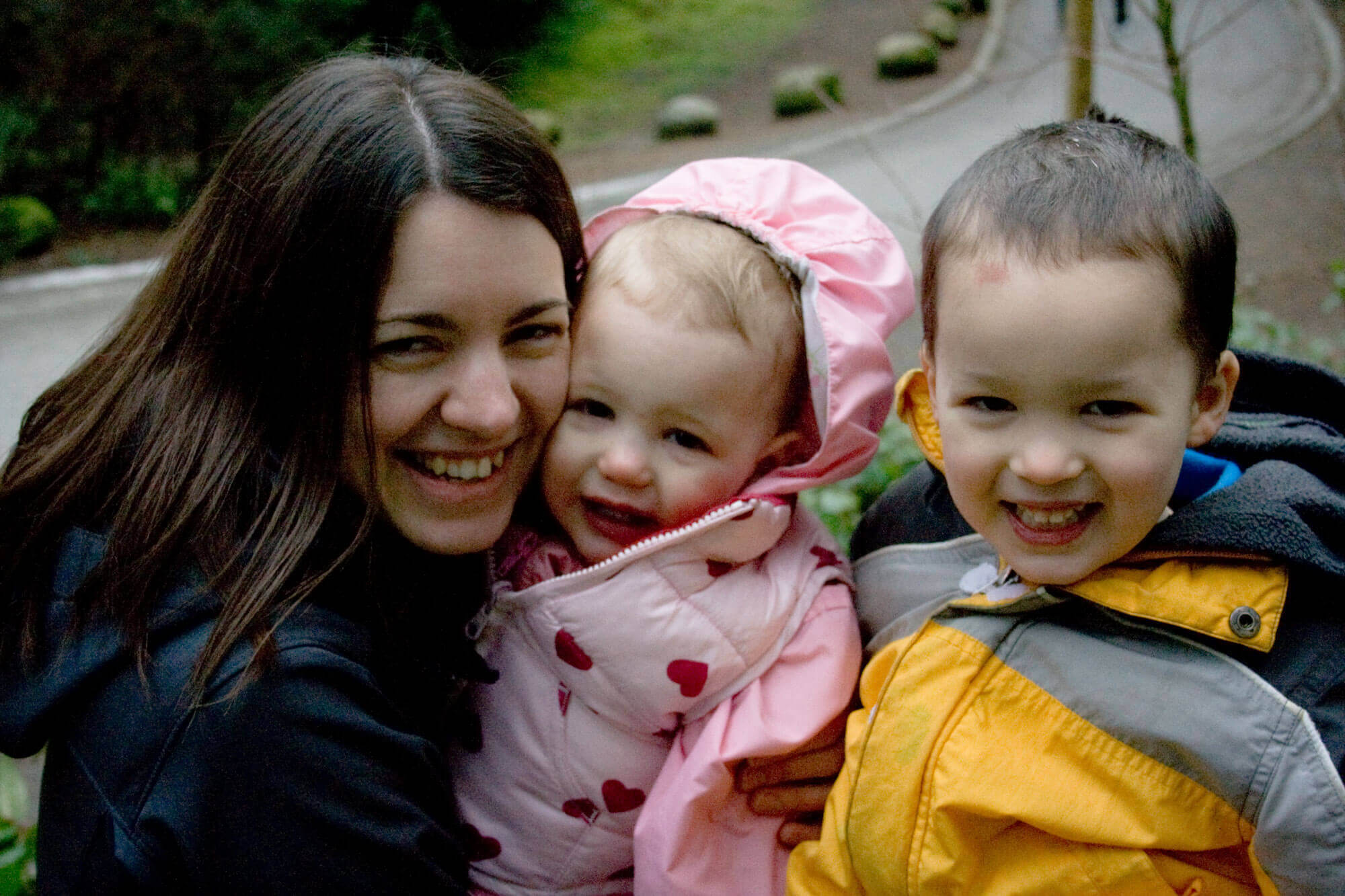 me with C and J at suspension bridge