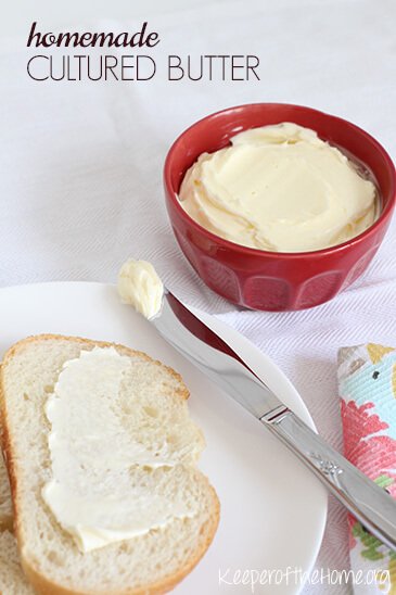 Not sure about making your own homemade cultured butter? Are the benefits worth the time and cost? Yes! Here's how to make your own cultured butter, plus all the information you could ever want to know about the ingredients and process. 