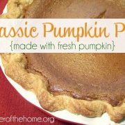 Classic Pumpkin Pie {Made with Fresh Pumpkin} 3