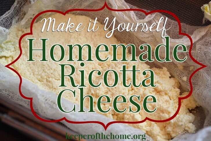 Make it Yourself: Homemade Ricotta Cheese Tutorial