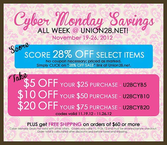 2012 Cyber Monday Savings