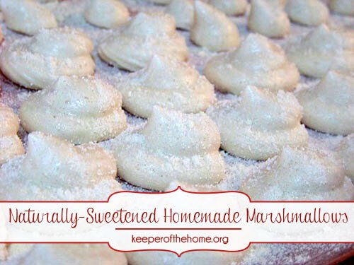 Naturally Sweetened Homemade Marshmallows