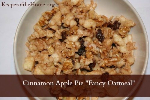 apple pie fancy oatmeal