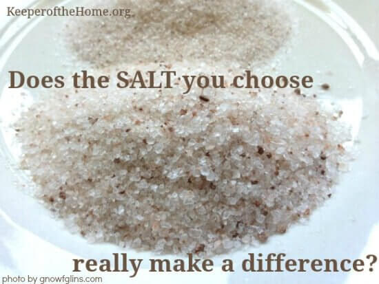 does the salt you choose post image