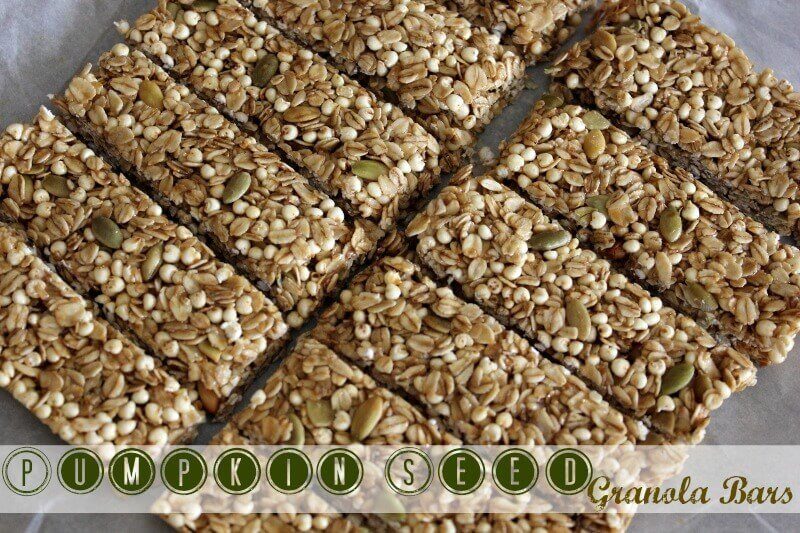 pumpkin seed granola bars