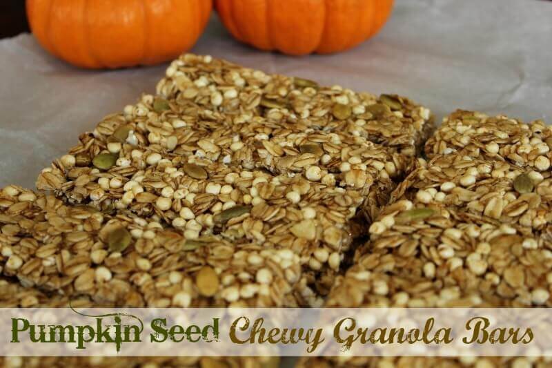 No-Bake Pumpkin Seed Chewy Granola Bars 1