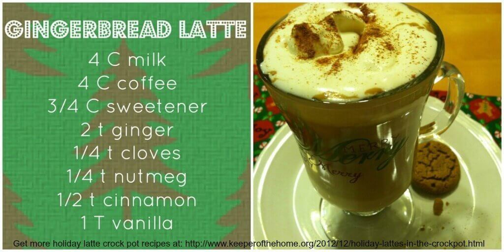 gingerbread latte at keeperofthehome.org