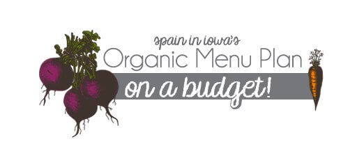 organic menu plan