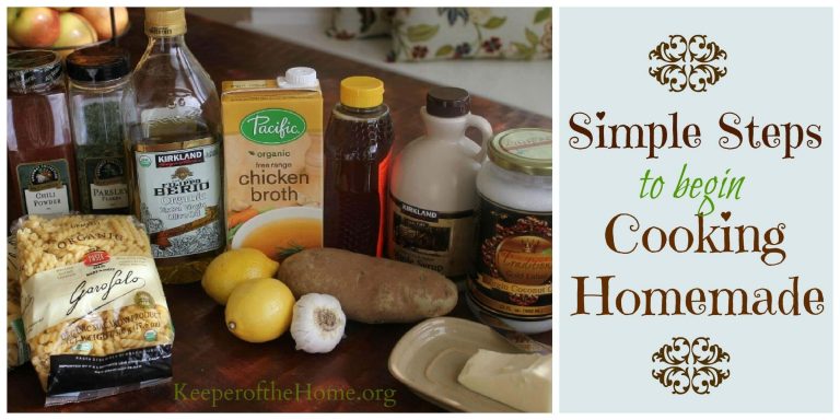 Simple Steps to Begin Cooking Homemade:  Pantry Staples