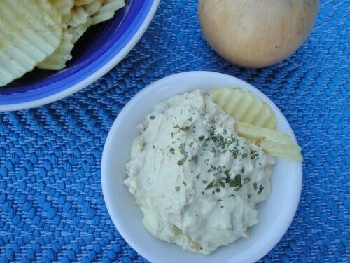 Homemade French Onion Chip Dip