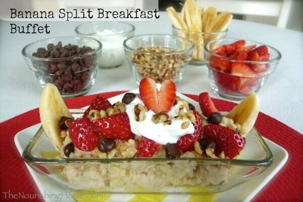 Banana Split Breakfast close