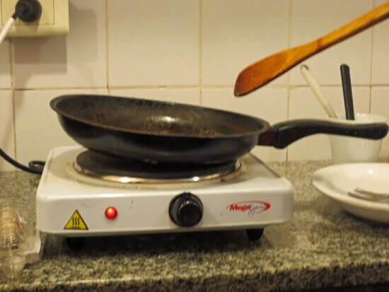 wonky frying pan