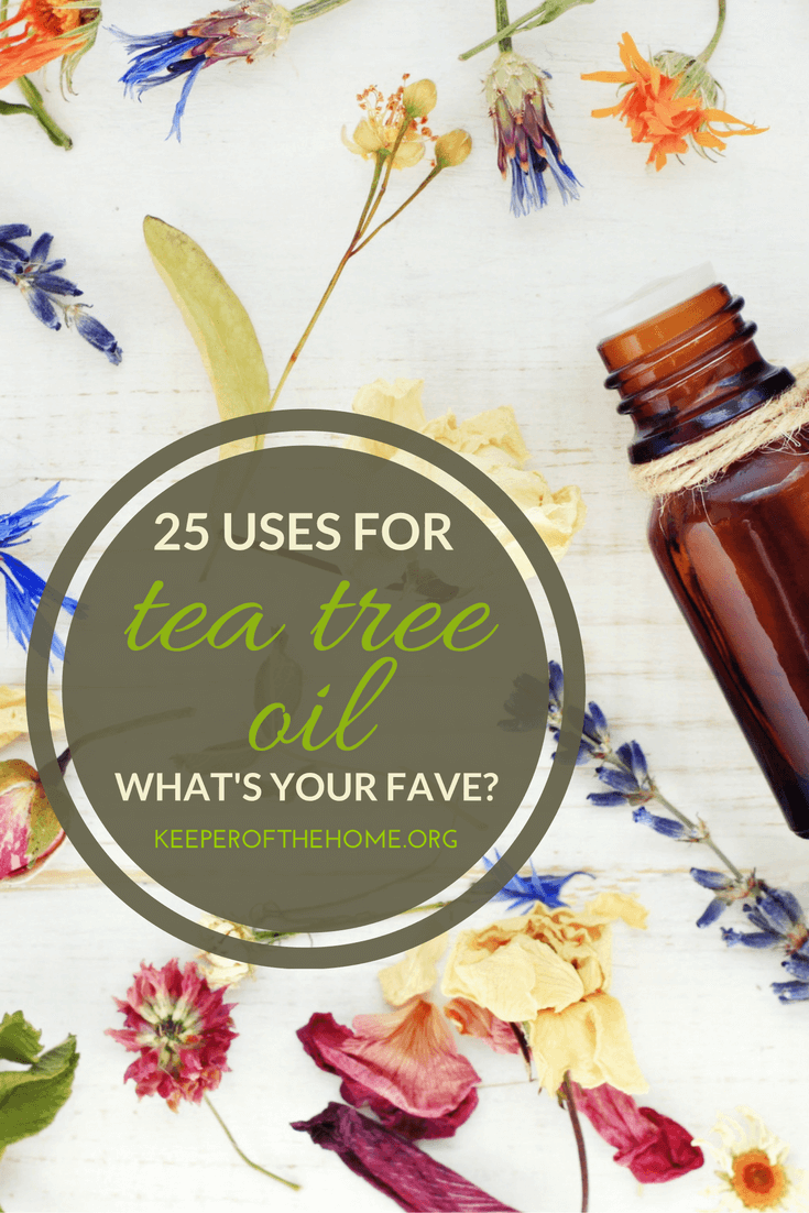 Tea tree oil is just something you need to keep on hand! It's so versatile. Now I want to show you 25 uses for tea tree oil.