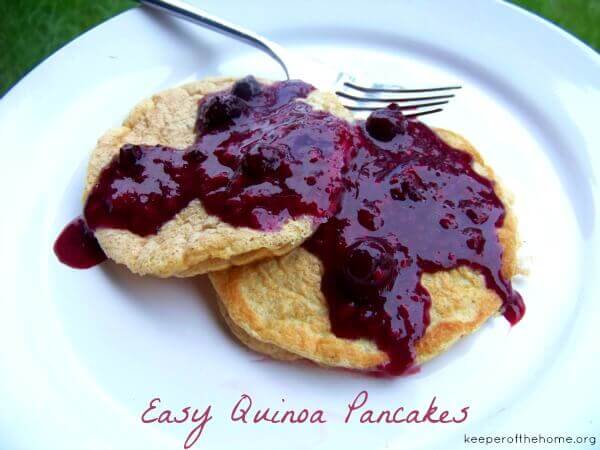 Easy Quinoa Pancakes (Gluten, Dairy, and Sugar Free)