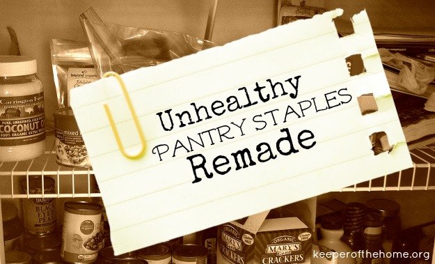 Lots of common pantry staples these days are actually bad for us – but what do we do when we need those staples for our favorite recipes?? Here's how to remake LOTS of those common unhealthy pantry staples – in a healthy, whole and real food way!