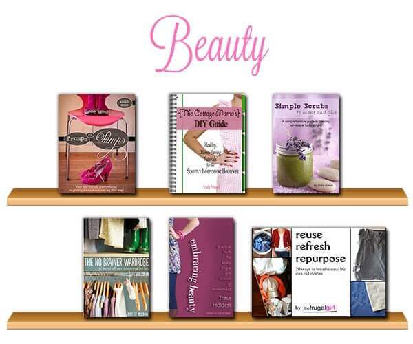 beauty books on shelf