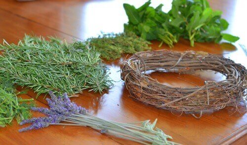 herbal wreath supplies