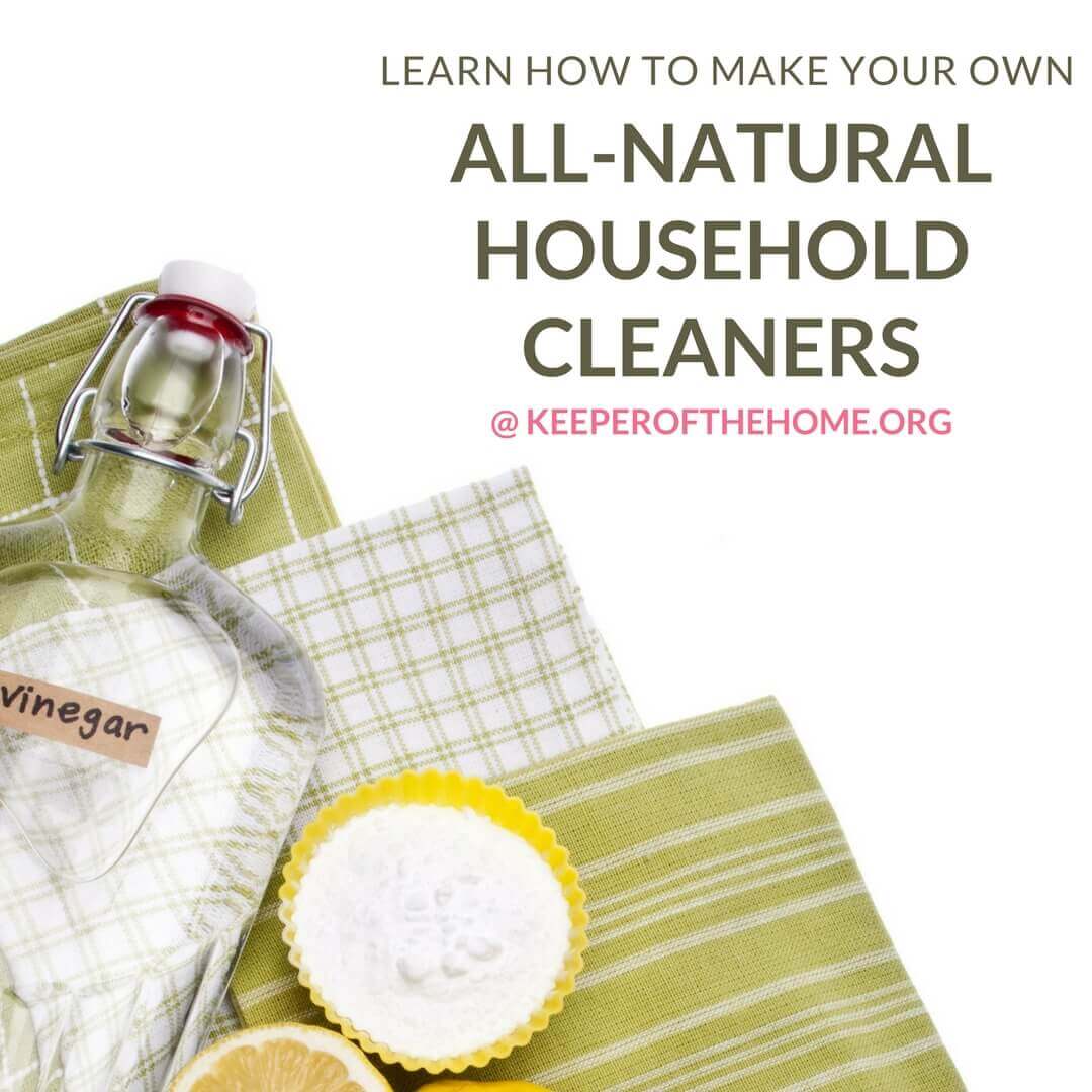 Making homemade all-natural cleaning projects was a logical first step to eliminate toxins and chemicals from my home. Plus I love to follow recipes, which is all that is really involved in making your own cleansers! 